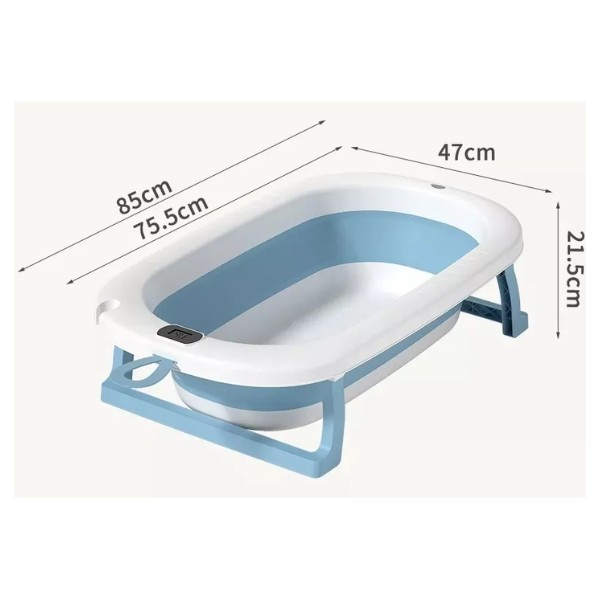 Bañera Plegable Bebe Con Termómetro
