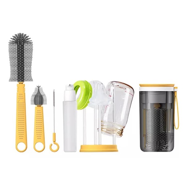 Set De Limpieza Cepillos Portátil Para Mamaderas Biberones