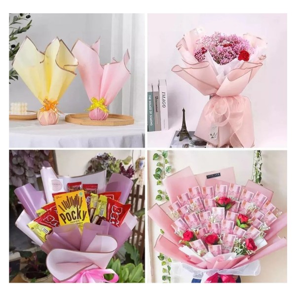 Papel Coreano Para Arreglos De Flores 20 Pcs