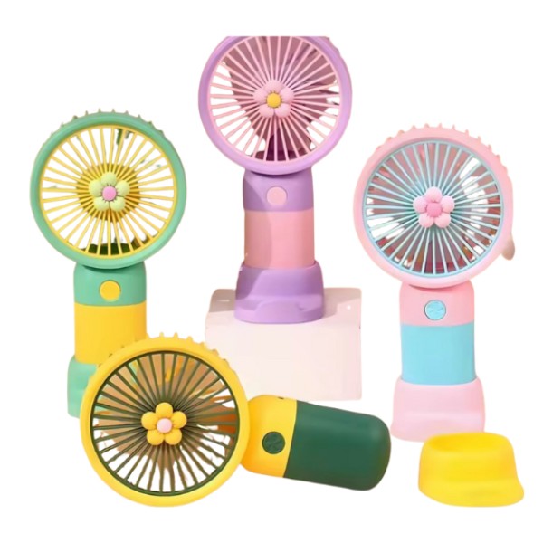 Ventilador De Mano Escritorio Recargable Portátil
