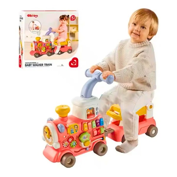 Andadera Bebe Caminador Multifuncional Bebes Trencito 5 En 1
