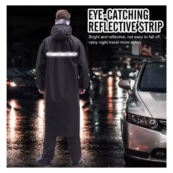 Poncho Resistente Impermeable Pvc Capa Para La Lluvia