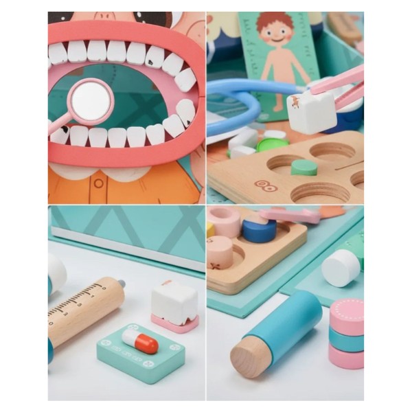 Juego De Roles Dentista Set Odontólogo Niños
