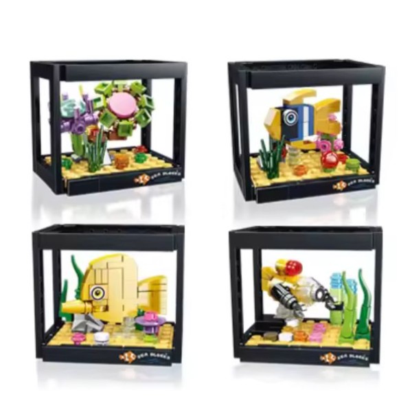 Bloques para Armar acuario Educativos Juego Creativo Niños