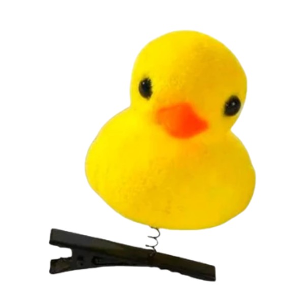 Pack 2 Unidades Pinche De Pollito Pato Kawaii Tendencia