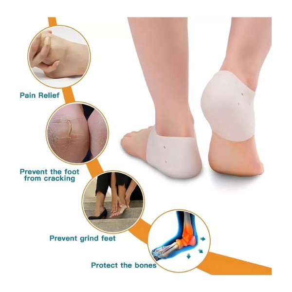 Protector De Silicona Para Talon Plantilla Talonera Pies