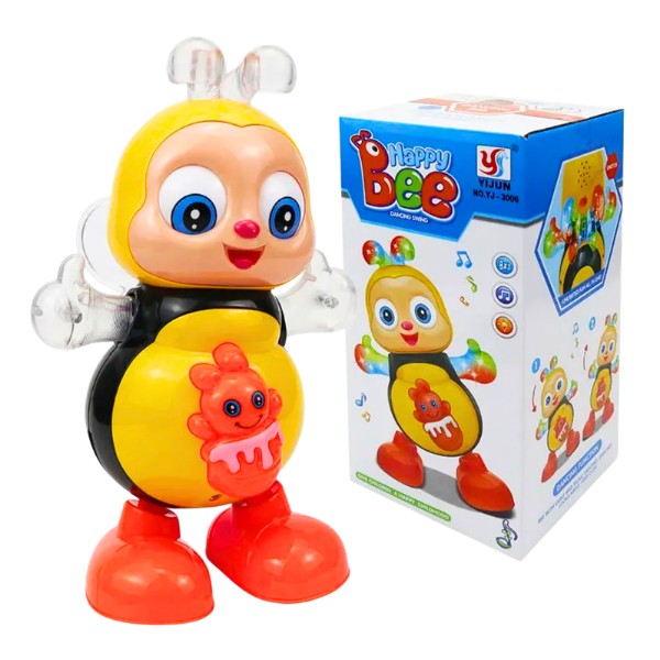 Juguete Abeja Bailarín Interactivo Musical Con Luces Abejita