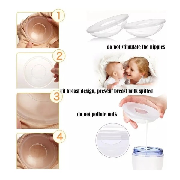 Set De Protectores Mamarios 6 Piezas Recoletor Leche Materna