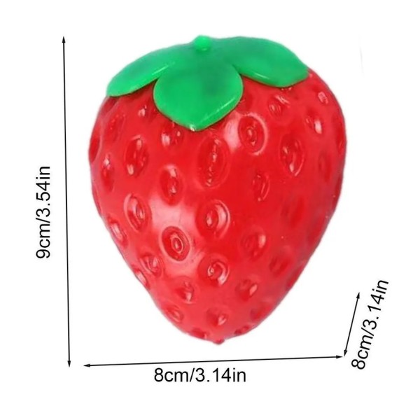 Squishy Frutilla Sensorial Antiestrés Fresa