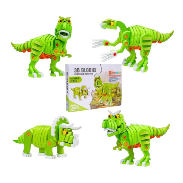 Bloques Armables 3D dinosaurio 104  Piezas