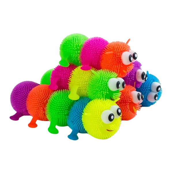 Juguetes Antiestrés Gusano Oruga Flexible