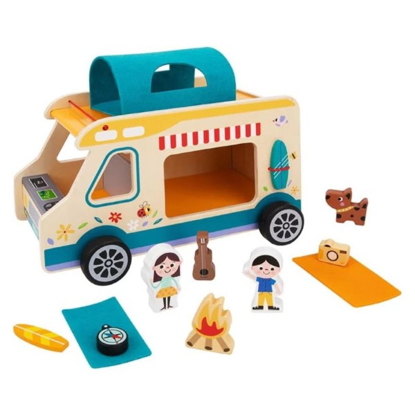 Auto de Camping en Madera Didáctico 13 Piezas Niños