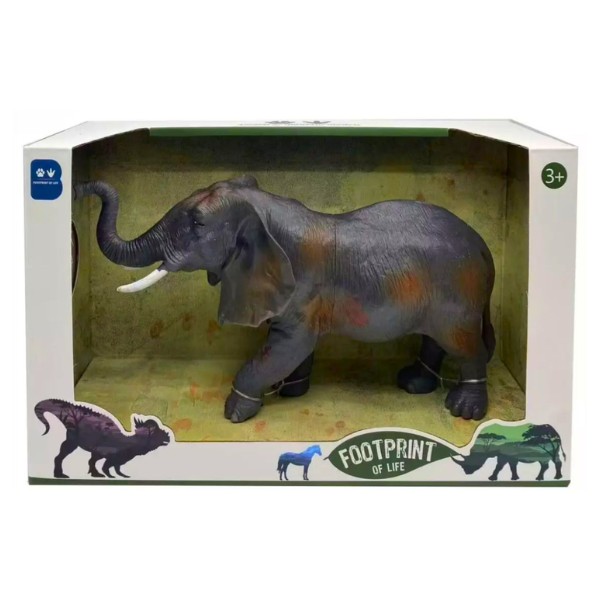 Figura elefante realista 14cm Animal Coleccionable