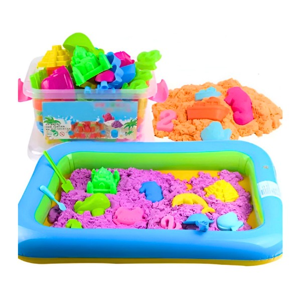 Masa Arena Mágica 2 Kg Con Piscina Inflable juego
