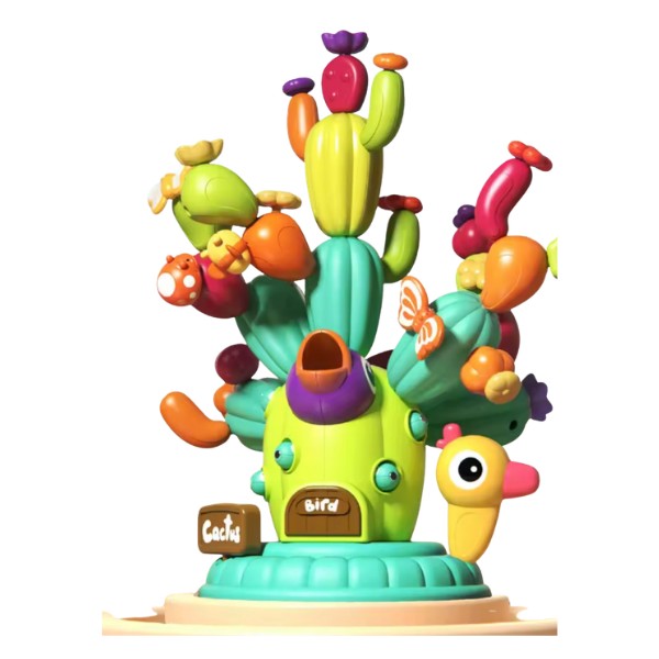 Bloques Construcción Cactus 42 piezas Juego Didáctico