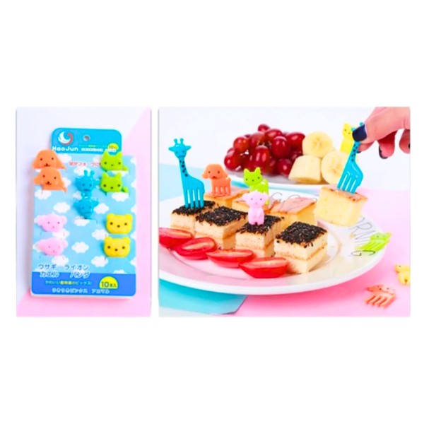 Tenedor Para Niños Con Diseños De Animales Para Loncheras