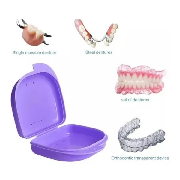Caja Guarda Estuche Prótesis Dental Ortodoncia 1 Unidad