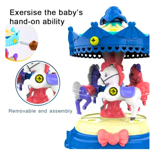 juego sensorial interactivo carrusel armable