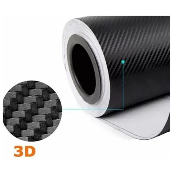 Papel Vinilo Fibra De Carbono 3d Universal Auto