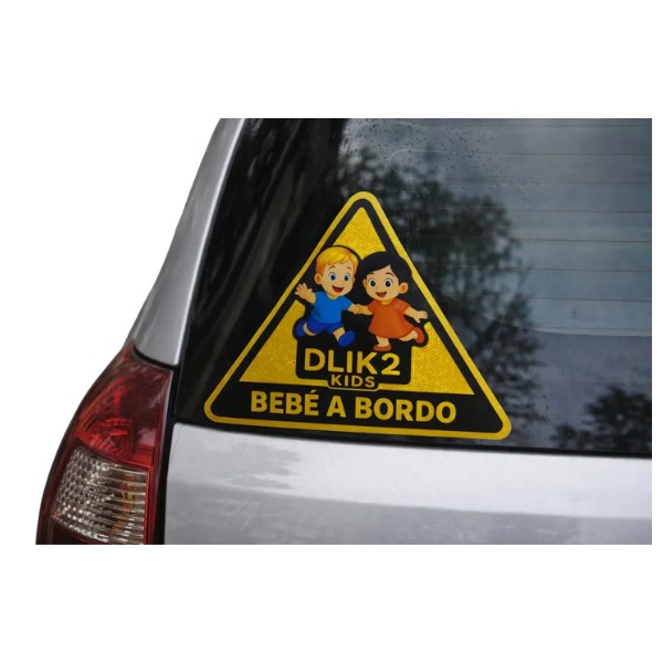 Señal Letrero De Bebé A Bordo Para Coches Auto Seguridad