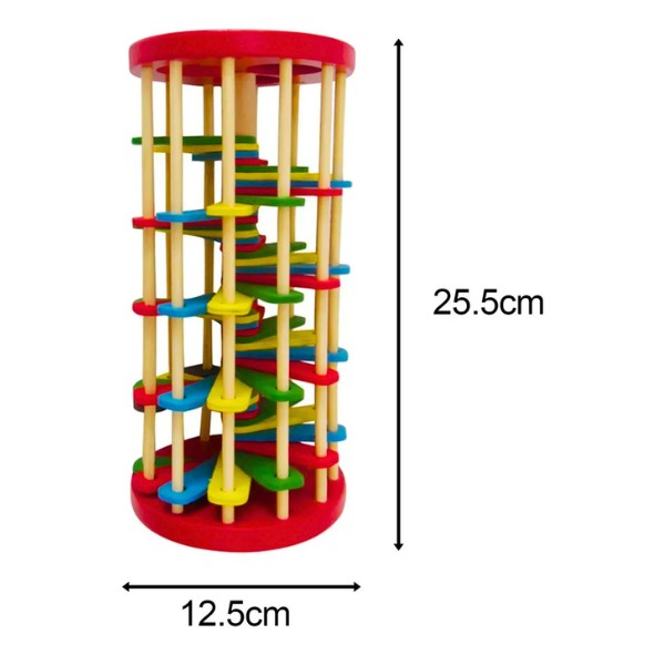 Torre Pista De Bolas Madera Juguete Sensorial Martillo Bebé
