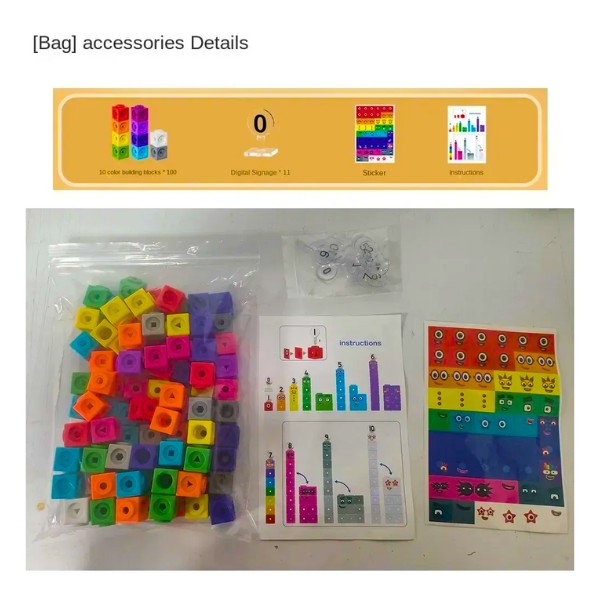 Cubos Conectores Para Matemática 100 Unidades Educativo