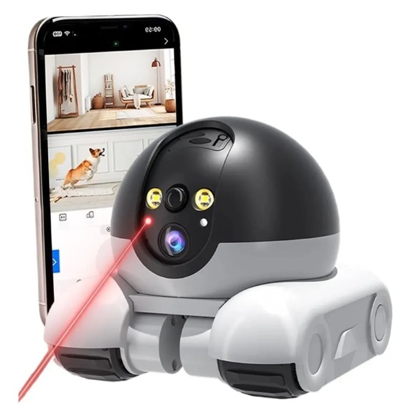 Cámara Robot Ruedas Doble Lente Recargable