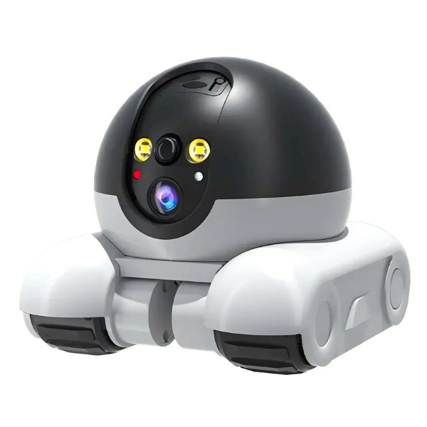 Cámara Robot Ruedas Doble Lente Recargable