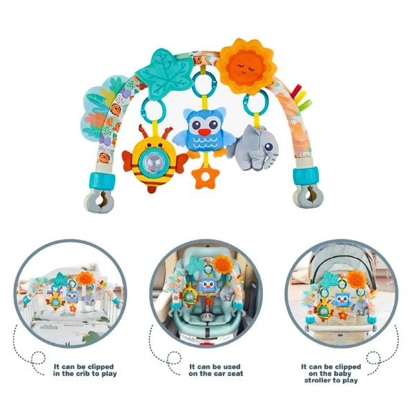 Arco Móvil Estimulación Bebé Bosque Sensorial