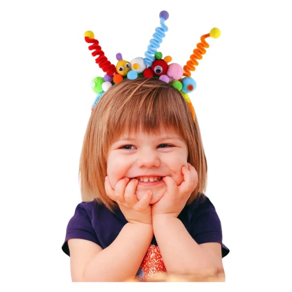 Manualidades Escolar Kit Para Peinados Locos Niños