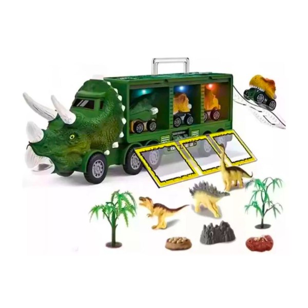 Camión Transporte Dinosaurios Juguete con Figuras Niños
