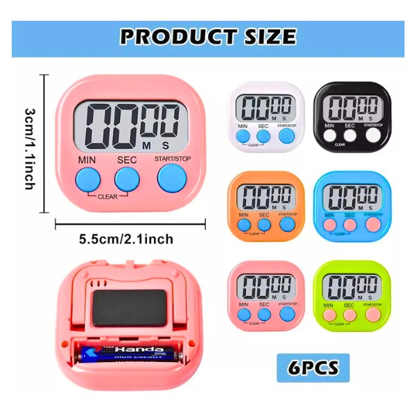 Timer De Cocina Reloj Temporizador Cuenta Atrás