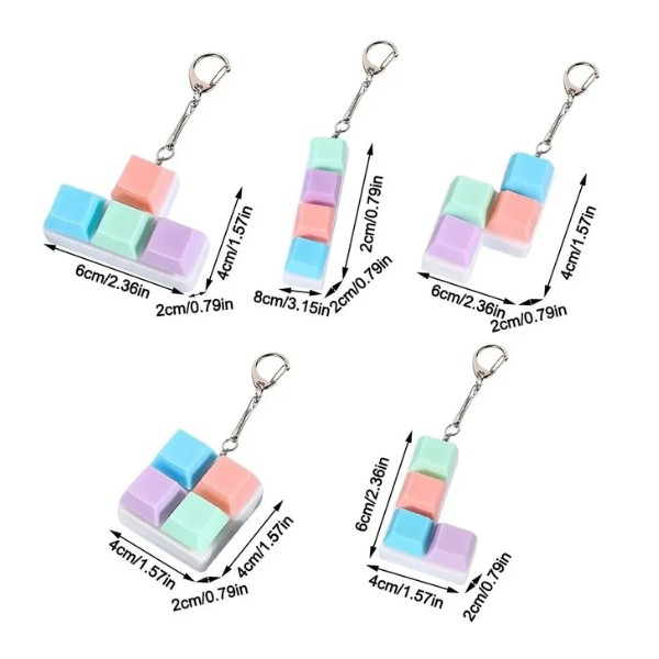 Llavero Antiestres Teclado Boton Mecanico Click Gamer