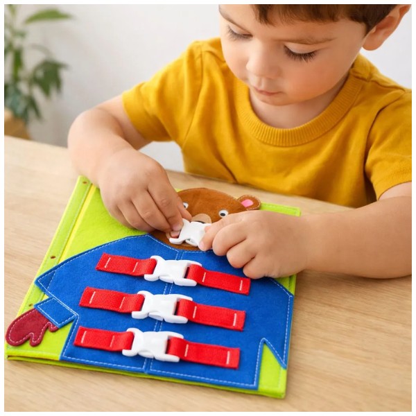 Juguete Didáctico Oso Motricidad Fina Sensorial Niños