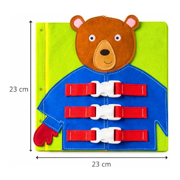 Juguete Didáctico Oso Motricidad Fina Sensorial Niños