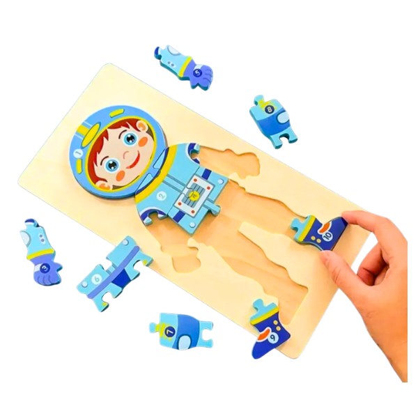 Rompecabezas 3d De Madera Para Niños Rol De Profesiones