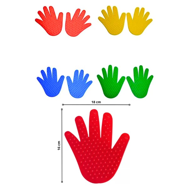 Set Par Huellas De Manos Y Pies - Juego De Equilibrio