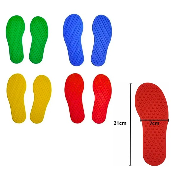 Set Par Huellas De Manos Y Pies - Juego De Equilibrio