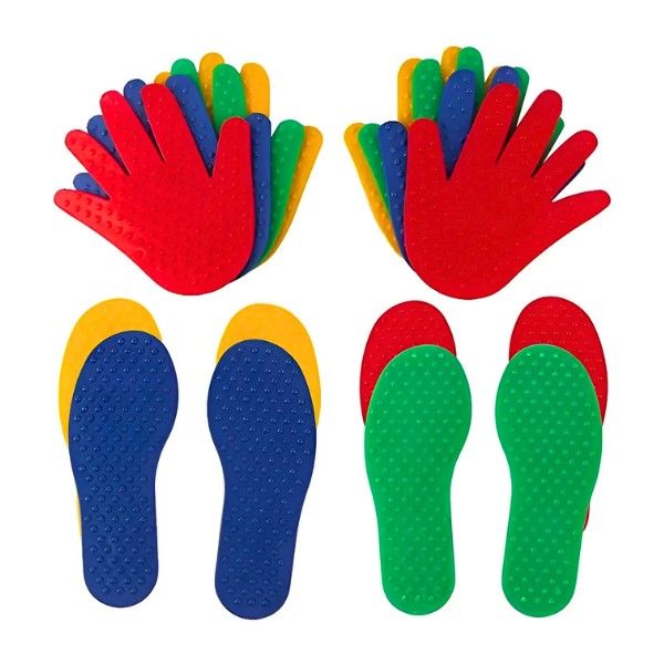 Set Par Huellas De Manos Y Pies - Juego De Equilibrio