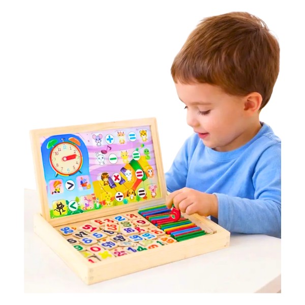 Pizarra Rompecabezas Magnética Madera Aprender Matemáticas