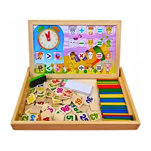 Pizarra Rompecabezas Magnética Madera Aprender Matemáticas