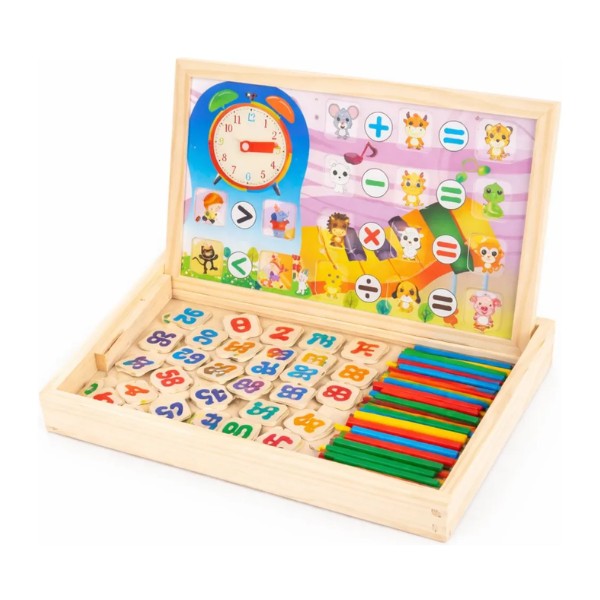 Pizarra Rompecabezas Magnética Madera Aprender Matemáticas