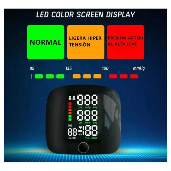 Monitor De Presión Arterial Tensiómetro De Muñeca Digital