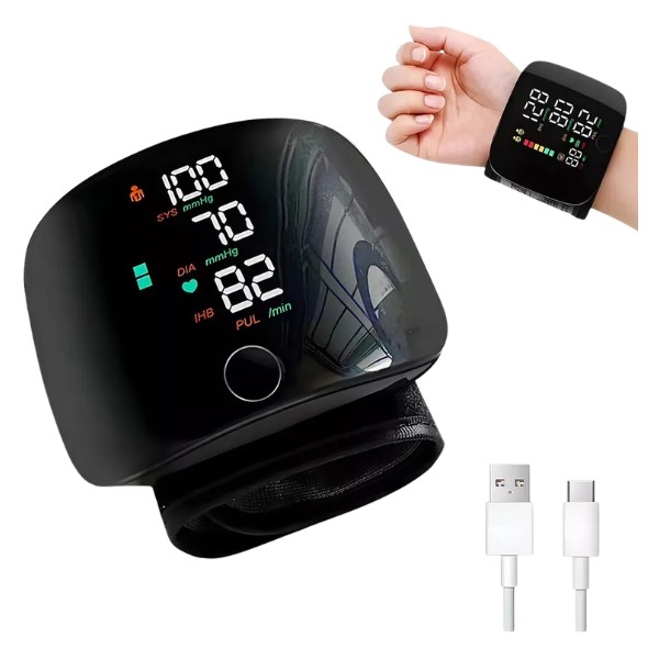 Monitor De Presión Arterial Tensiómetro De Muñeca Digital
