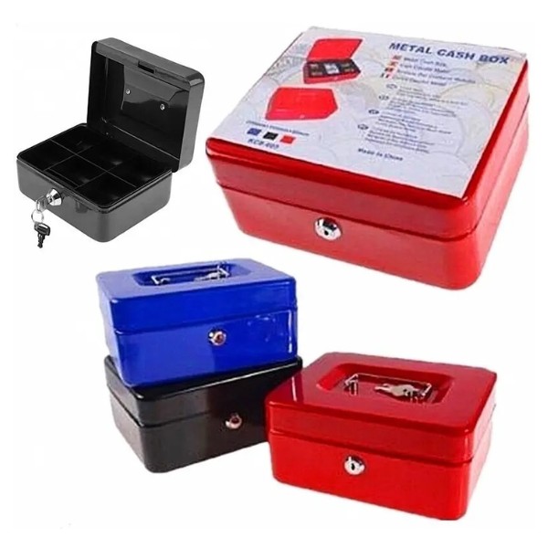 Caja Fuerte Seguridad Con Llave Metálica