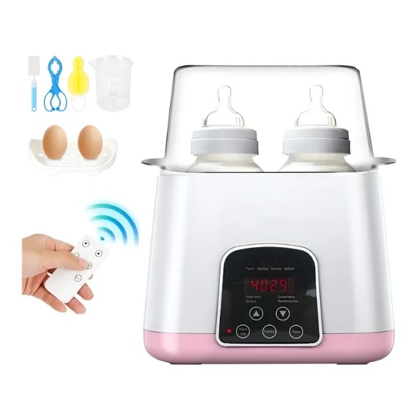 Calentador Esterilizador 4 Mamaderas 6 En 1 Control Remoto