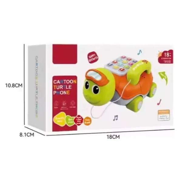 Juguete Teléfono Interactivo Para Bebe Juego Musical Tortuga
