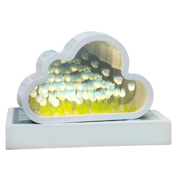 Tulipán Nube Lamparita Luces Decoración Hogar