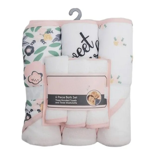 Toallas Baño Bebé 0-24 Meses Con Capucha Pack Microfibra Algodón
