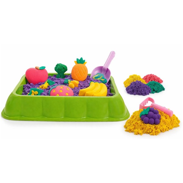 Set Arena Kinésica con Moldes Frutas y Verduras